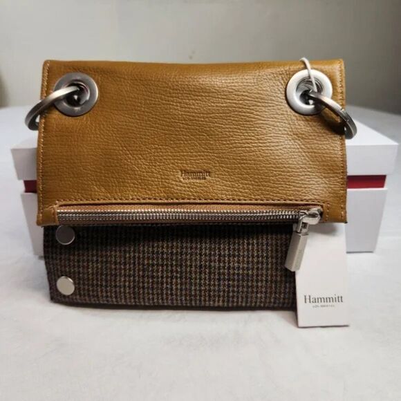 HAMMITT Montana Reversible Small EDISON HOUNDSTOOTH Crossbody Bag - Picture 3 of 7